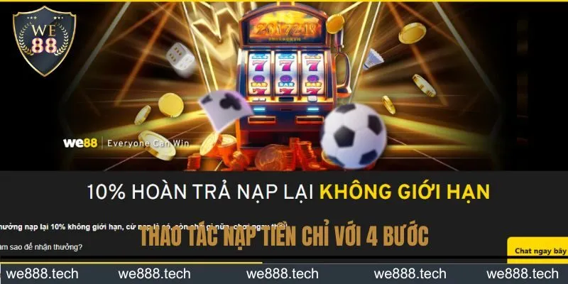 Thao tác nạp tiền chỉ với 4 bước